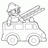 Toy caminhão de bombeiros