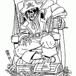 O esqueleto do pirata