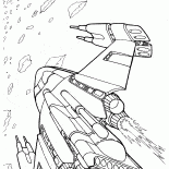 Navio de batalha no espaço