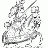 Cavaleiro em um torneio