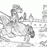 Cavaleiro a cavalo