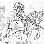Equestre cavaleiro armado