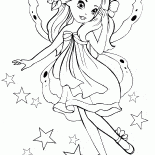 Princesa de fadas em vôo