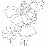 Fada com flor