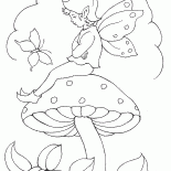 Elf sobre o cogumelo