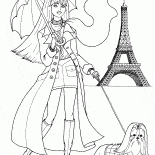 Menina em Paris