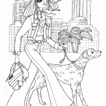 Menina na cidade