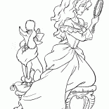 Princesa com um pingente