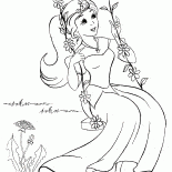 Princesa em um balanço