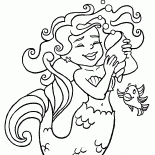 Sereia com concha