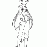 Hay Lin no vestido da cidade