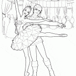 Bailarina com um parceiro