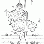 Dançarino de balé no palco