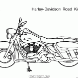 Motocicleta em um carrinho