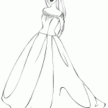 Barbie em um vestido de casamento