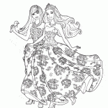 Barbie com um microfone