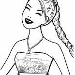 Barbie com bela trança