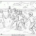 Futebol na praia