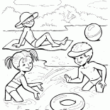 Divertimento do verão no rio