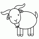 Cabra em uma caminhada