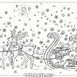 Papai Noel em um trenó