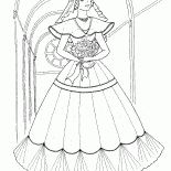 Vestido longo da noiva
