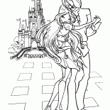 Helia e Flora dar um passeio