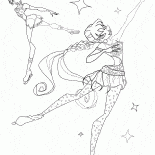 Winx e patins