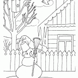 Boneco de neve derrete