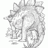 Dinossauro com espinhos afiados