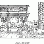 Arco do Triunfo eo Coliseu