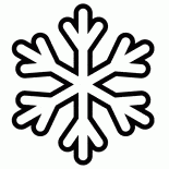 Floco de neve simples