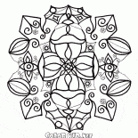 Flocos de neve em forma de figuras