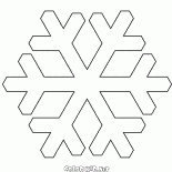 O floco de neve mais comum