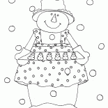 Cozinheiro chefe do boneco de neve