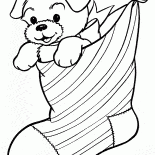 Filhote de cachorro para o Natal
