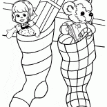 Presentes de Natal em meias