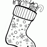 Stocking cheia de presentes