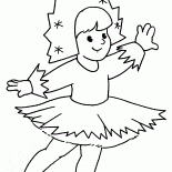 Bailarina da menina