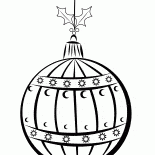 Bola na árvore de Natal