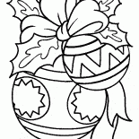 Um conjunto de bolas de Natal