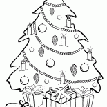 Árvore de Natal com presentes