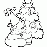 Bom urso e da árvore de Natal