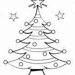 Árvore de Natal extravagante na rua