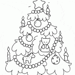 Árvore de Natal na noite