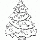 Árvore de Natal e brinquedos de incandescência