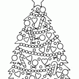 Árvore de Natal com enfeites